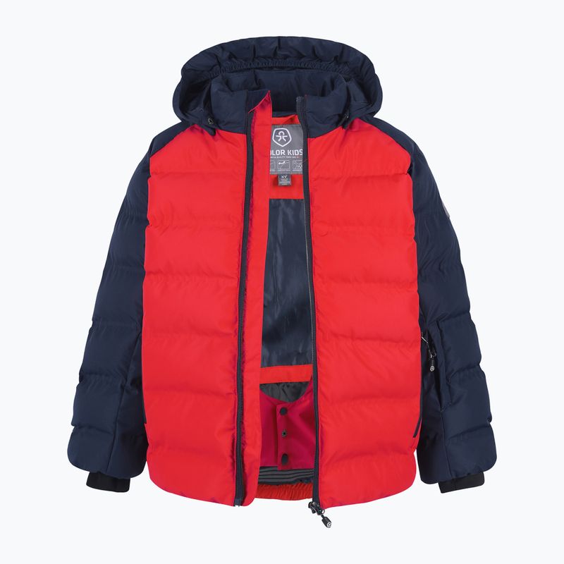 Color Kids Ski Jacket Quilted AF 10,000 red/black 740695 2