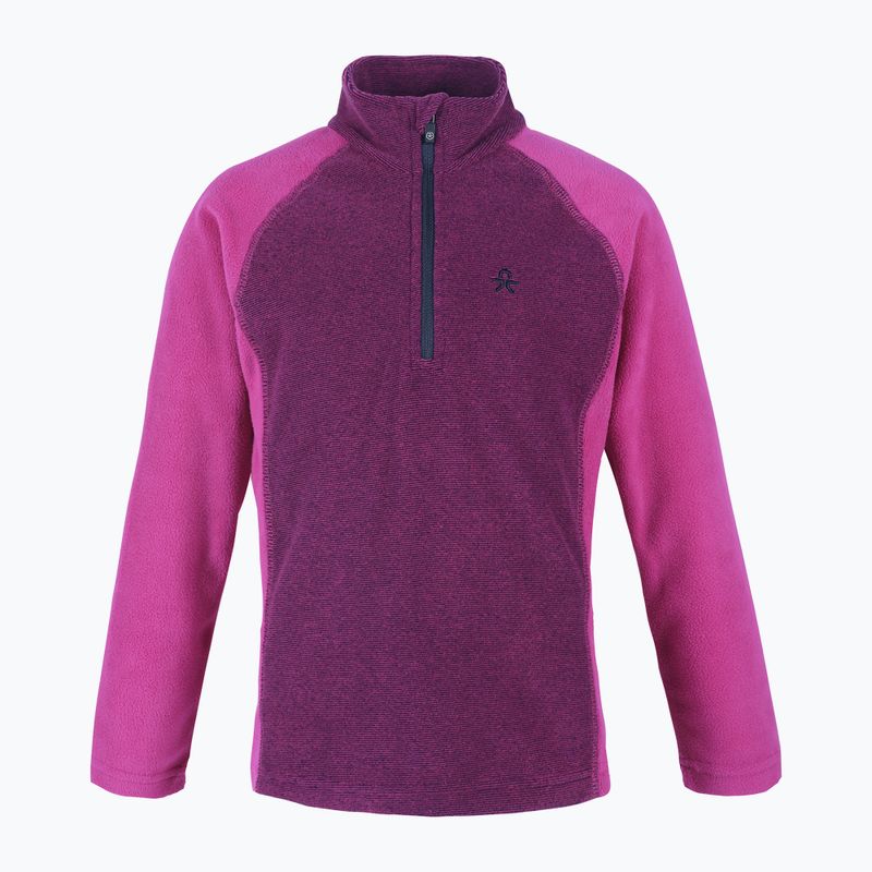 Color Kids Fleece Pullover Striped purple/pink fleece sweatshirt 740769
