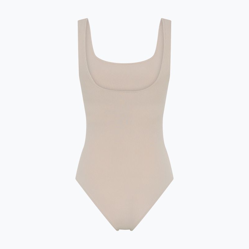 Girlfriend Collective Penny Square Neck cream women's training body 8