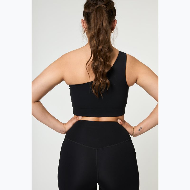 Training bra Girlfriend Collective Bianca One Shoulder black 3