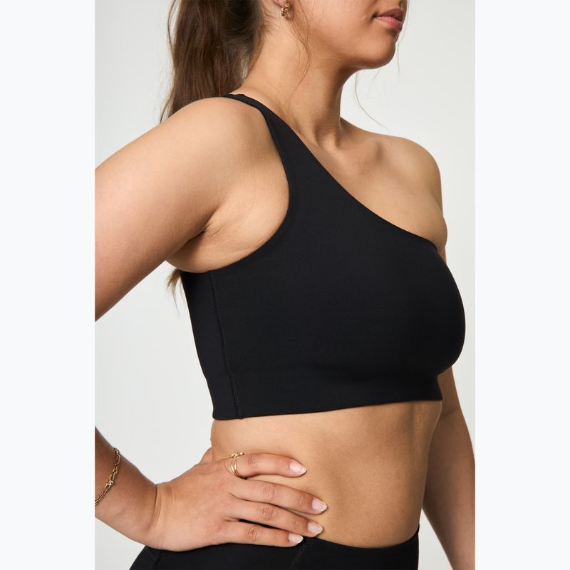 Training bra Girlfriend Collective Bianca One Shoulder black 4