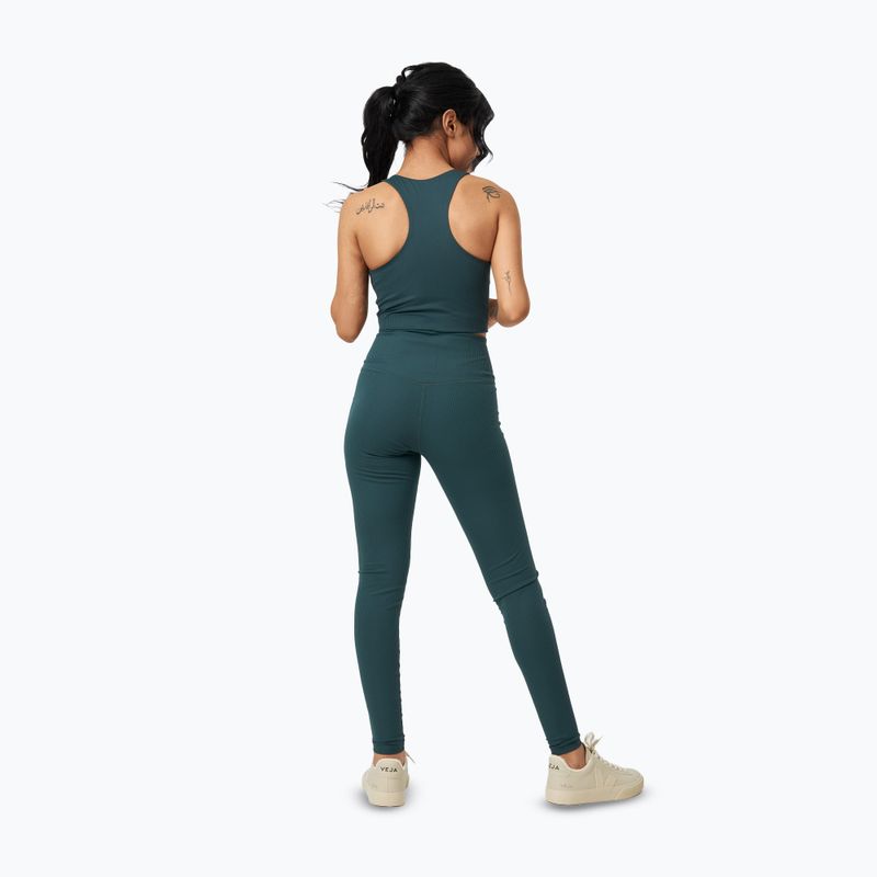 Women's training leggings Girlfriend Collective Rib moss 4