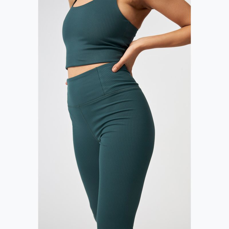 Women's training leggings Girlfriend Collective Rib moss 5