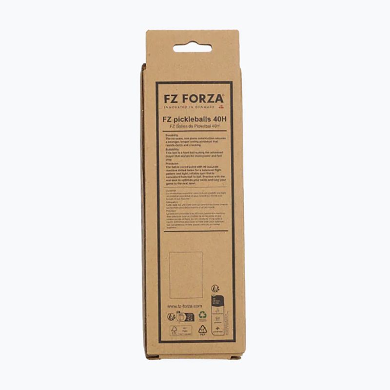 Pickleball balls FZ Forza 40H 3 pack yellow 3