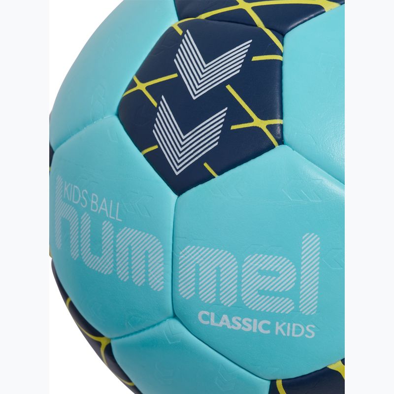 Children's handball Hummel Classic HB Jr light blue/marine/yellow size 0 4
