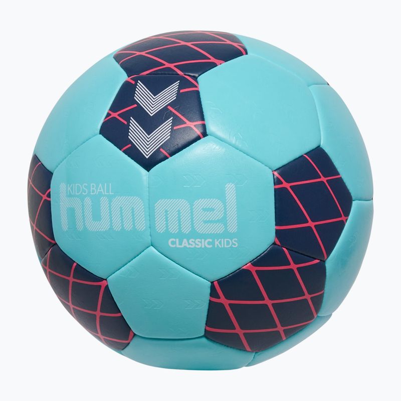 Children's handball Hummel Classic HB Jr light blue/marine/red size 1 2