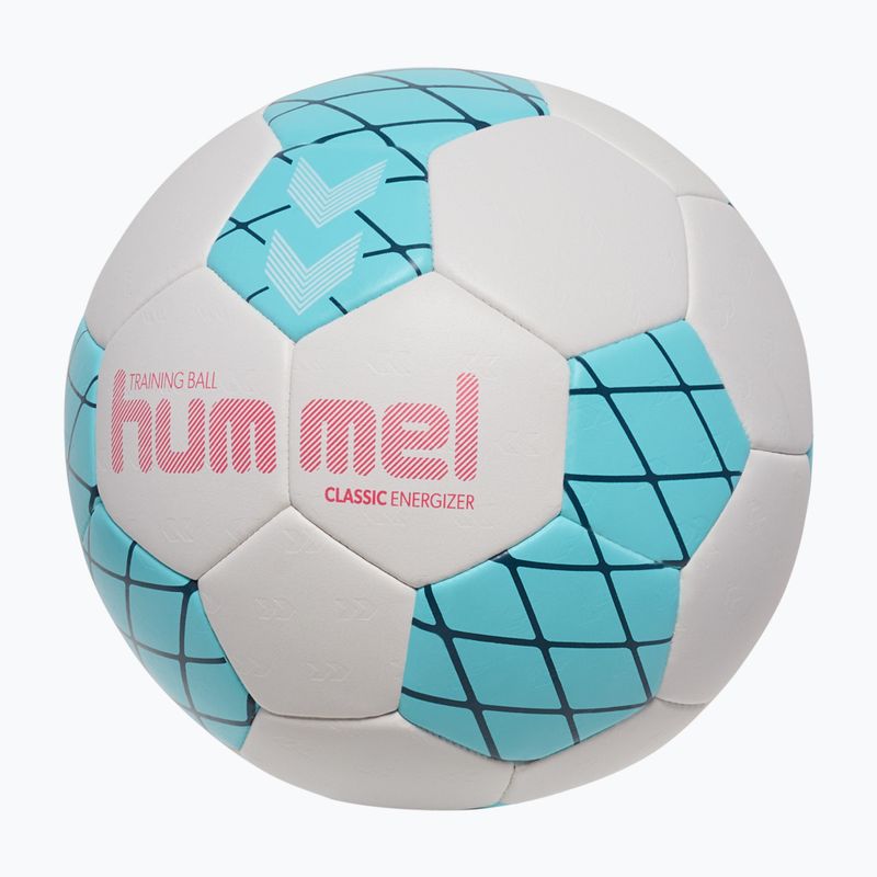 Handball Hummel Classic Energizer off white/light blue/marine size 2 2
