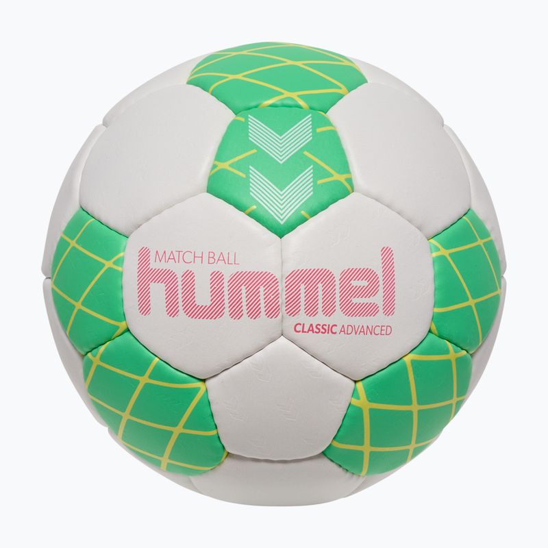 Handball Hummel Classic Advanced HB off white/green/yellow size 2