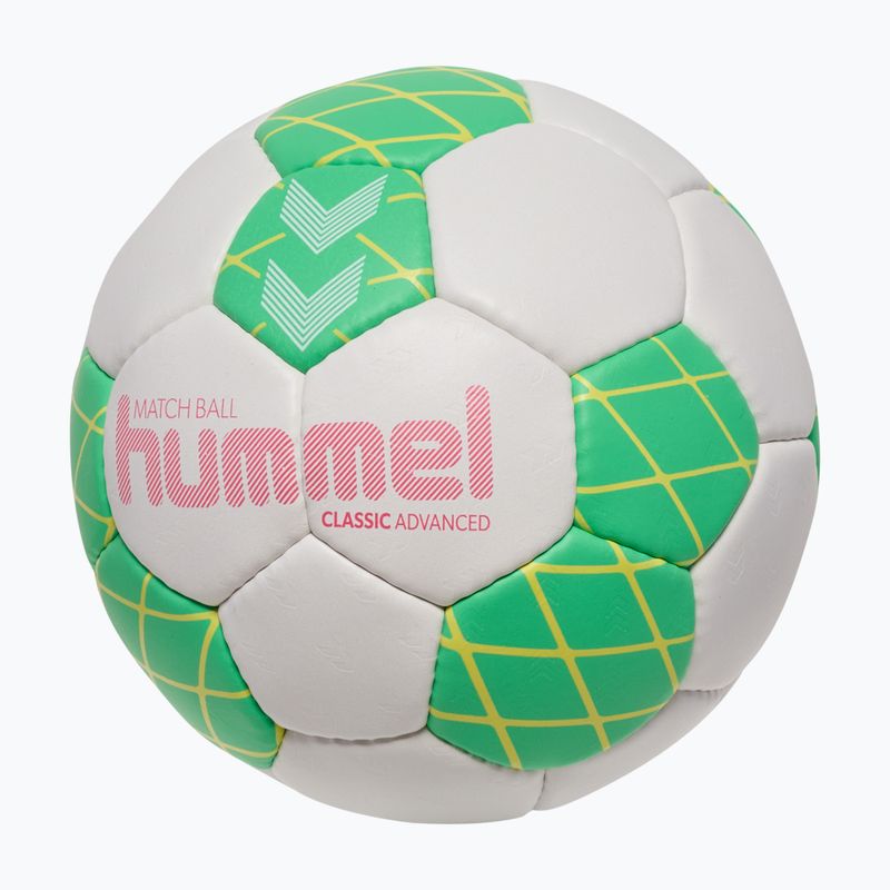 Handball Hummel Classic Advanced HB off white/green/yellow size 2 2