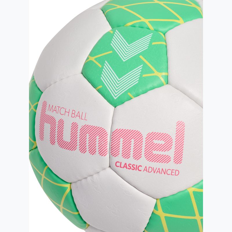 Handball Hummel Classic Advanced HB off white/green/yellow size 2 4