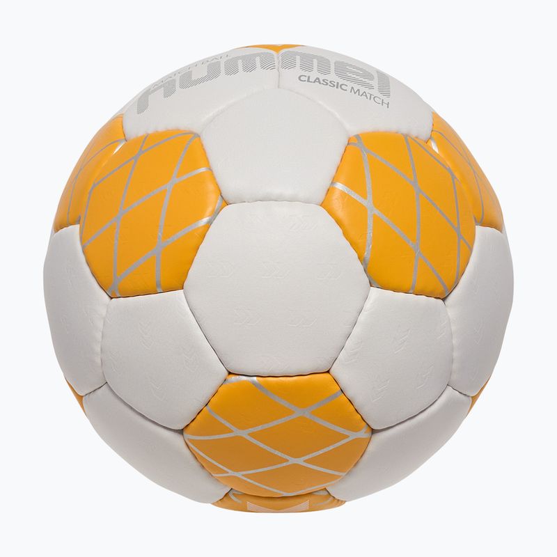 Handball Hummel Classic Match HB off white/orange/silver size2 3