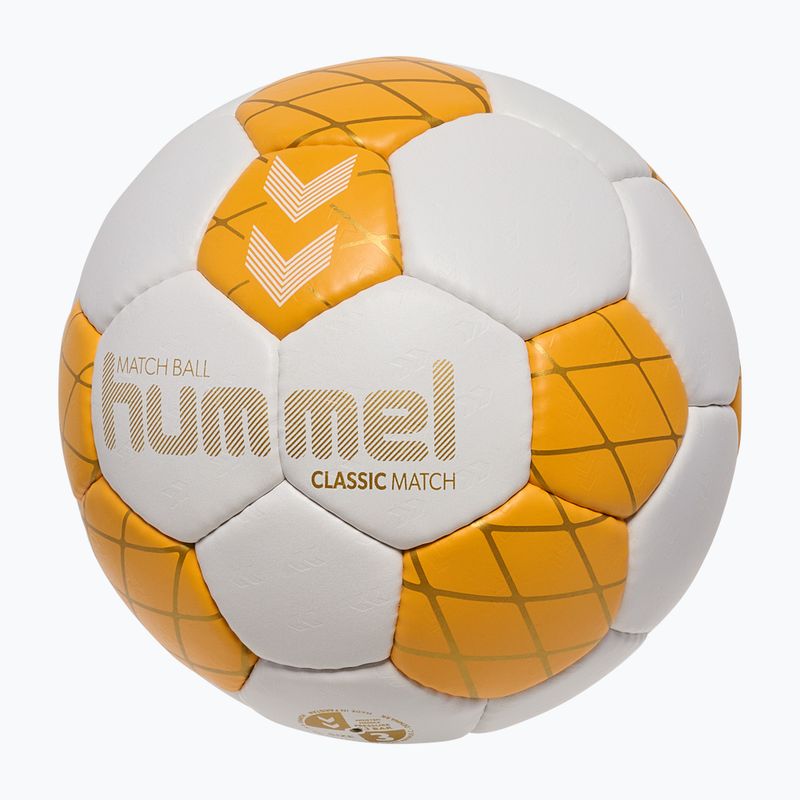 Handball Hummel Classic Match HB off white/orange/gold size 3 2