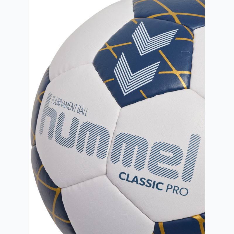 Handball Hummel Classic Pro HB off white/marine/gold size 3 4