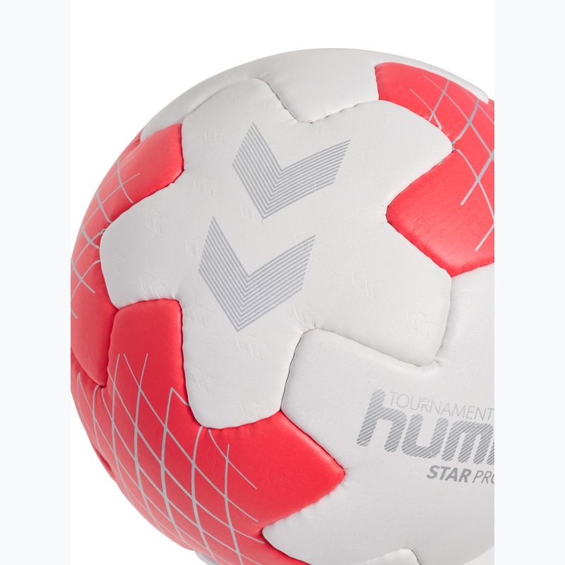 Handball Hummel Star Pro HB off white/red/silver size 2 4