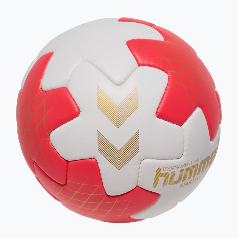 Handball Hummel Star Pro HB off white/red/gold size 3 2