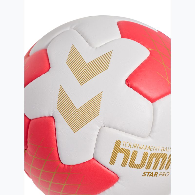 Handball Hummel Star Pro HB off white/red/gold size 3 4