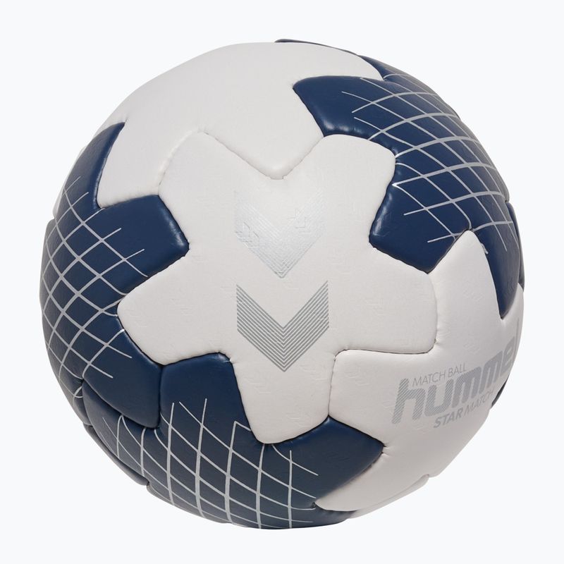 Handball Hummel Star Mach white/marine/silver size 2 2