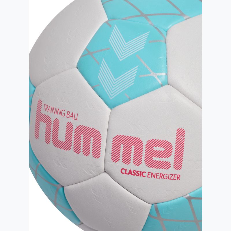 Handball Hummel Classic Energizer off white/light blue/marine size 0 4