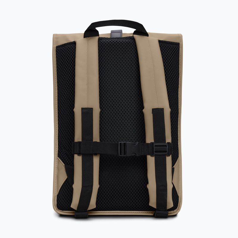 Urban backpack Rains Rucksack Rolltop Beige 3