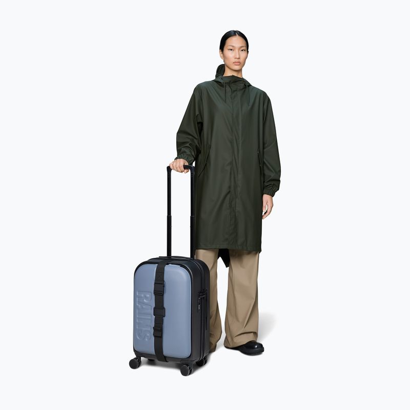 Cabin suitcase Rains Texel Cabin Trolley blue dusk 4