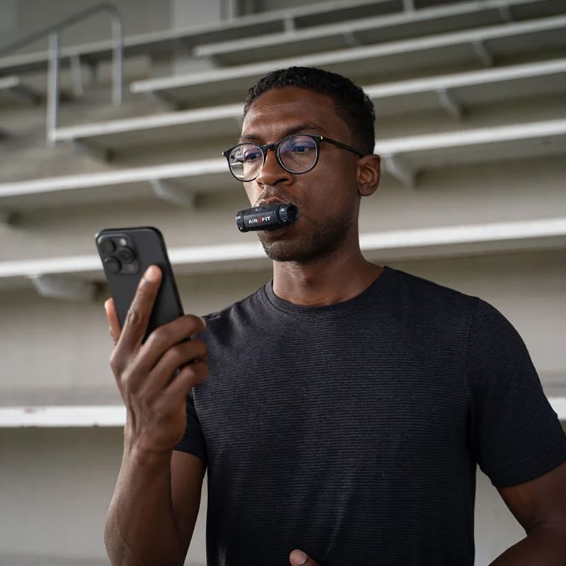 Breathing trainer Airofit Elite dark black/grey 4