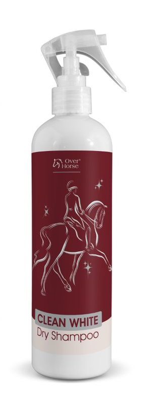 Dry shampoo for horses with light coats Over Horse Clean White 400 ml
