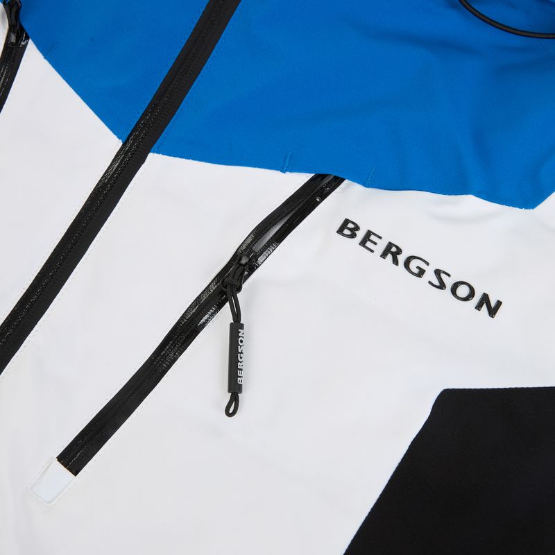Men's ski jacket BERGSON Velox Stx ibiza blue/white 4