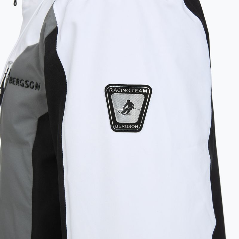 Men's ski jacket BERGSON Velox Stx white/grey 3