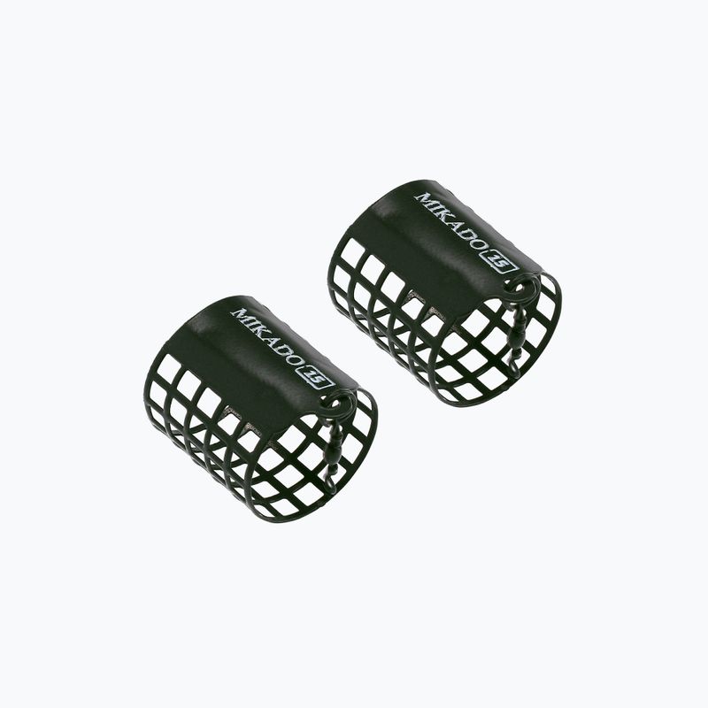 Mikado open round bait basket 2 pcs dark olive AMKZ-10-CO