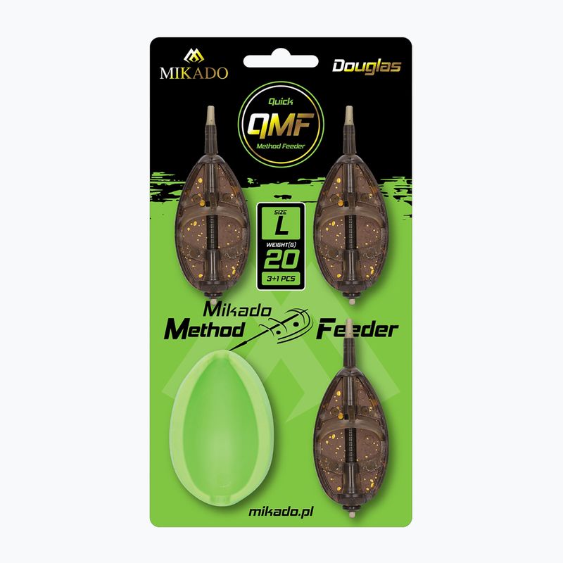 Mikado Douglas Q.M.F. System 3pc groundbait basket + mold 3