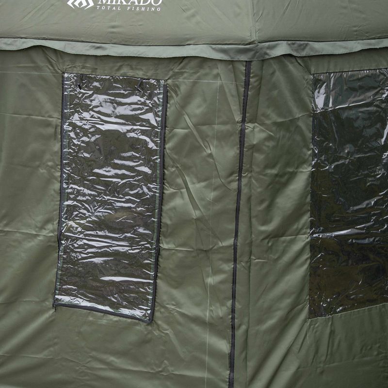 Mikado fishing umbrella with side mosquito net cover green IS14-P006 3