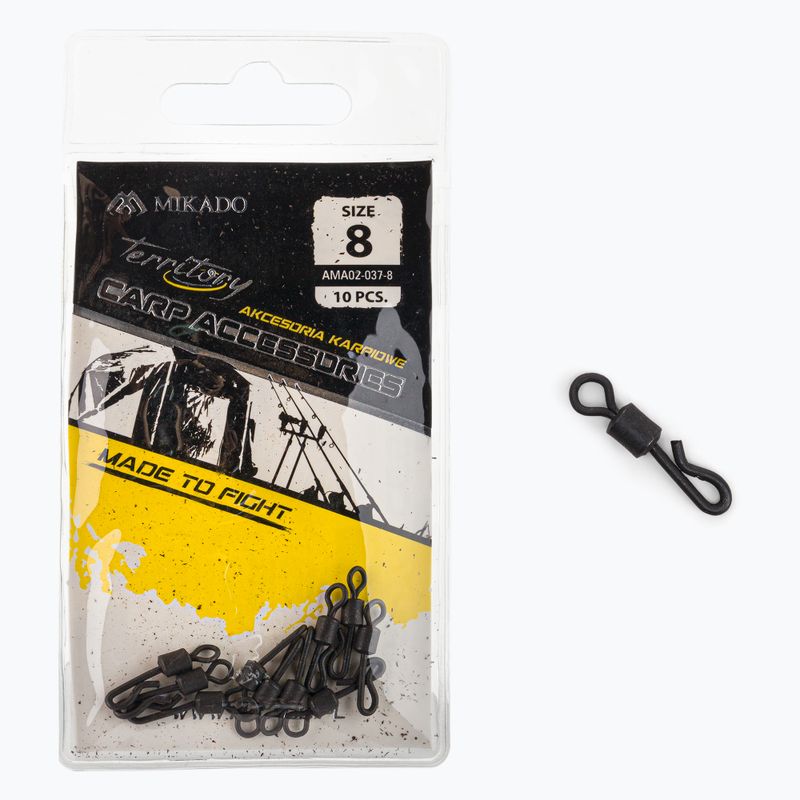 Mikado carp swivels AMA02-037 10 pcs black AMA02-037-8