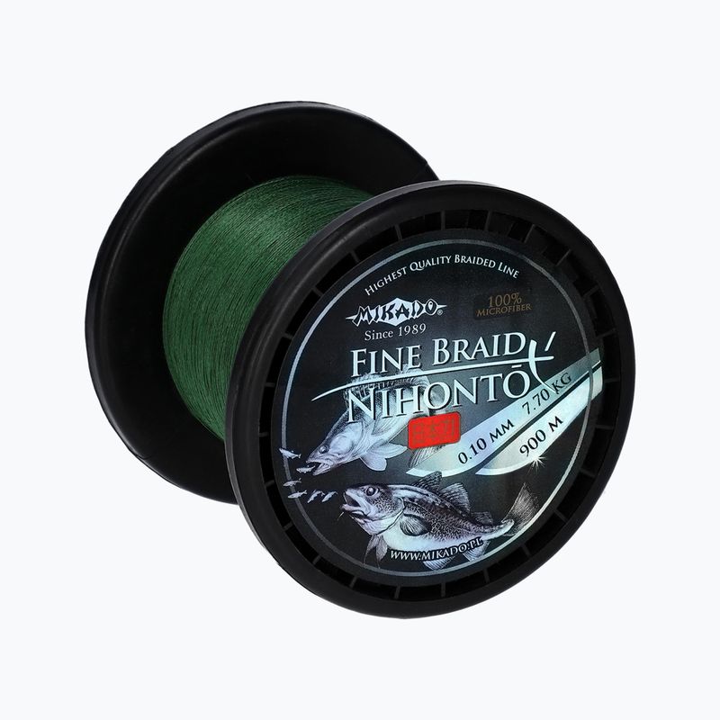 Mikado Nihonto Fine Braid 900m green Z37G-025-900 spinning braid 2