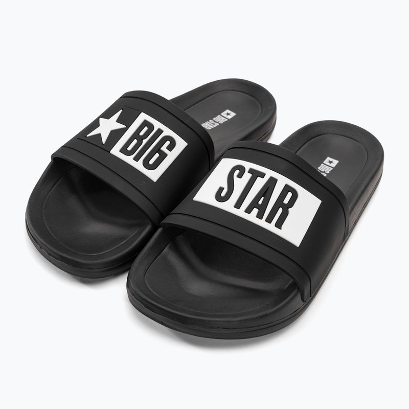 BIG STAR men's slides DD174699 black/white 7