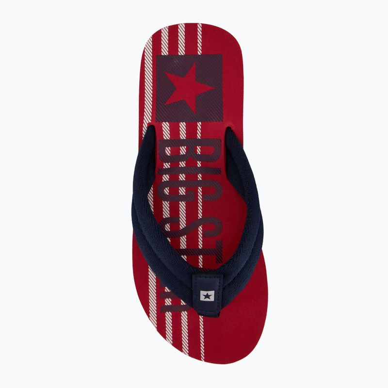 Men's BIG STAR flip flops JJ174543 red 5