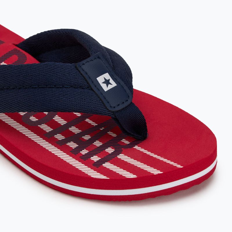Men's BIG STAR flip flops JJ174543 red 7