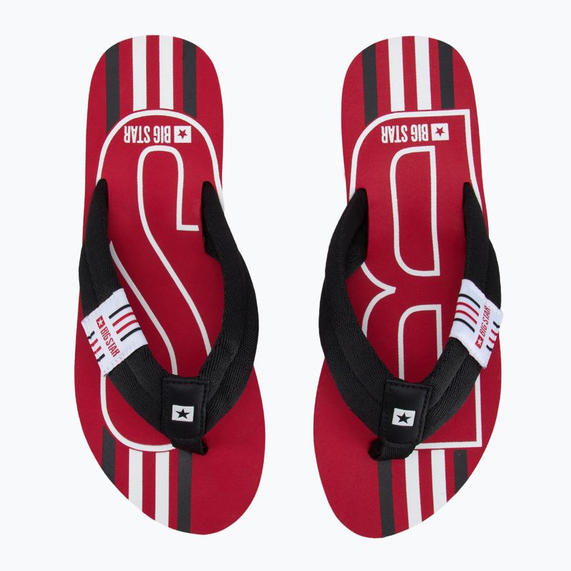 BIG STAR women's flip flops JJ274A431 red 5