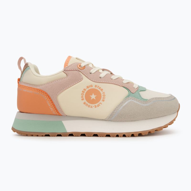 BIG STAR women's shoes LL274542 coral/pink/grey 2