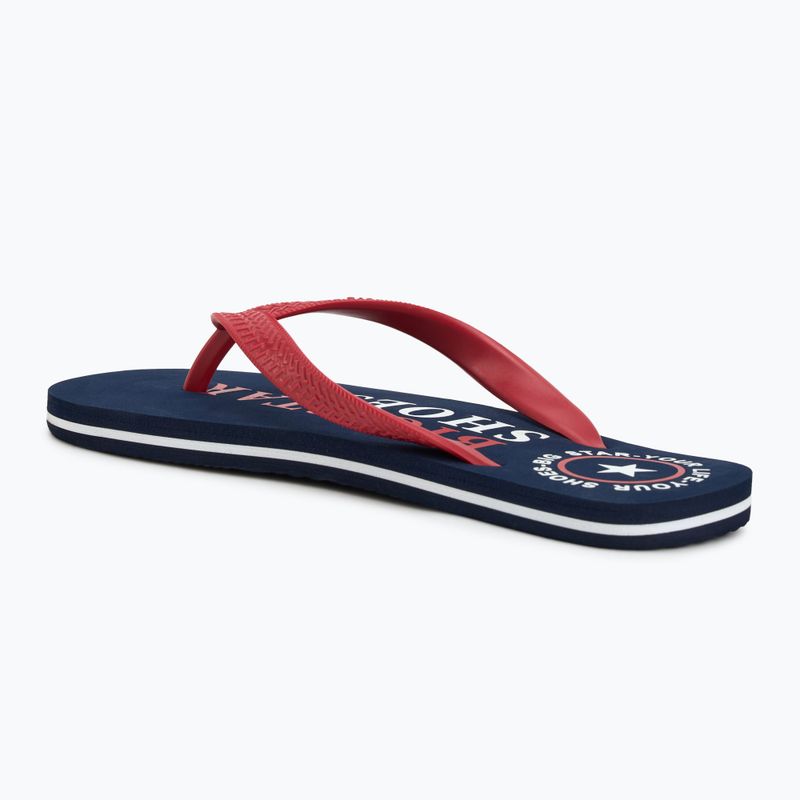 BIG STAR men's flip flops LL174428 navy blue 3