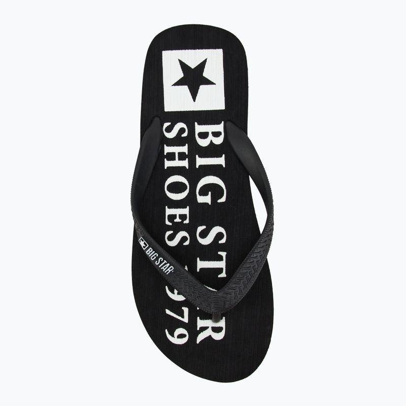 BIG STAR men's flip flops LL174444 black 5