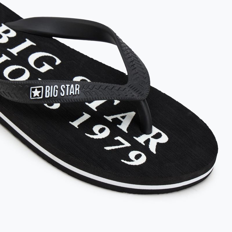 BIG STAR men's flip flops LL174444 black 7