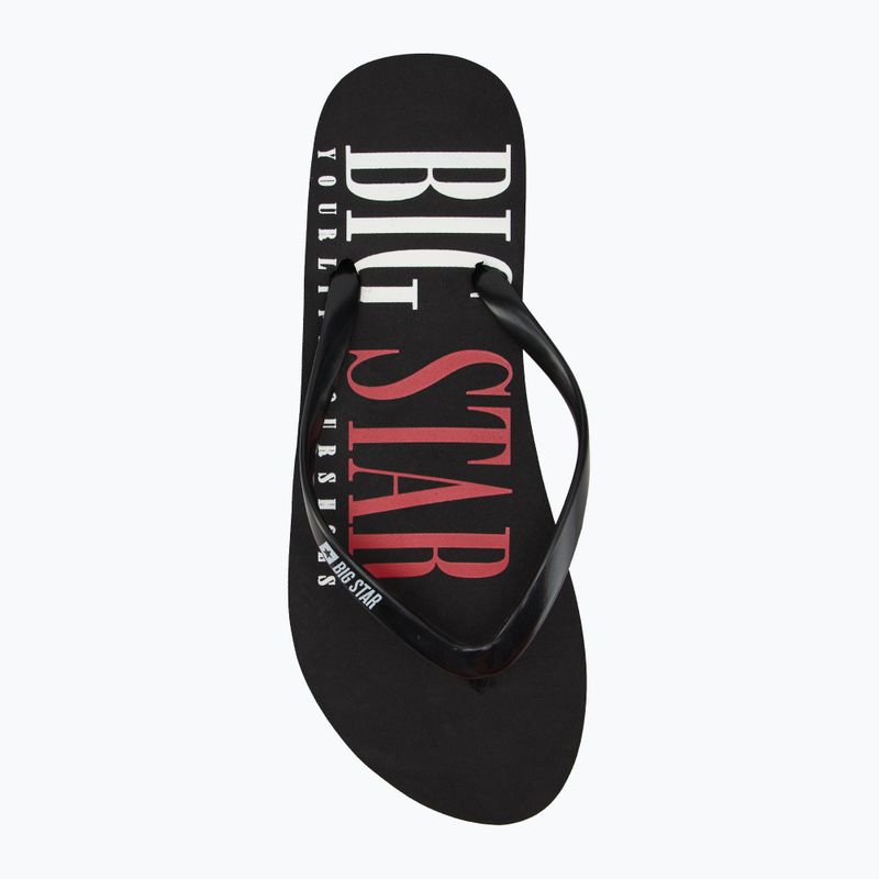 BIG STAR women's flip flops LL274810 black 5