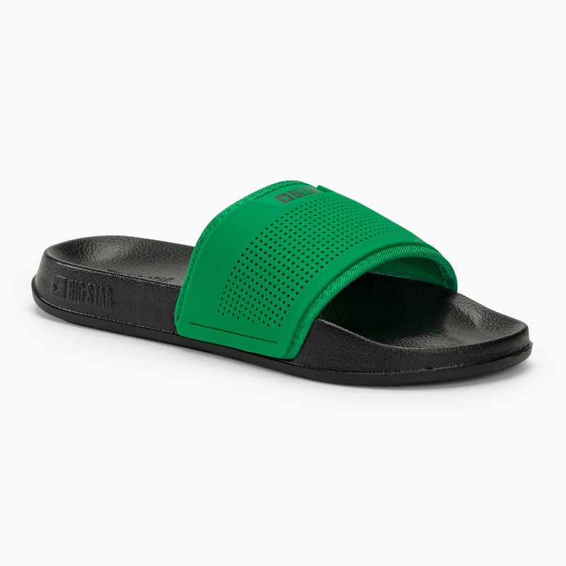 BIG STAR men's slides NN174693 black/green