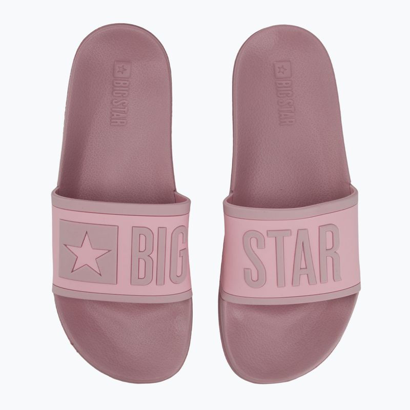 BIG STAR women's flip-flops NN274A647 pink 5