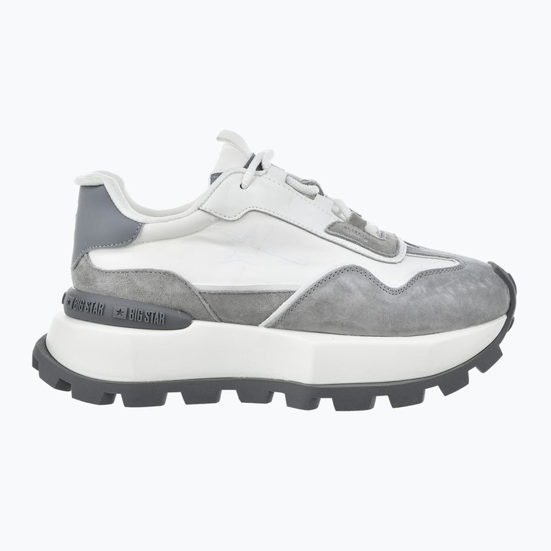 BIG STAR women's shoes OO274A235 light grey/white 8