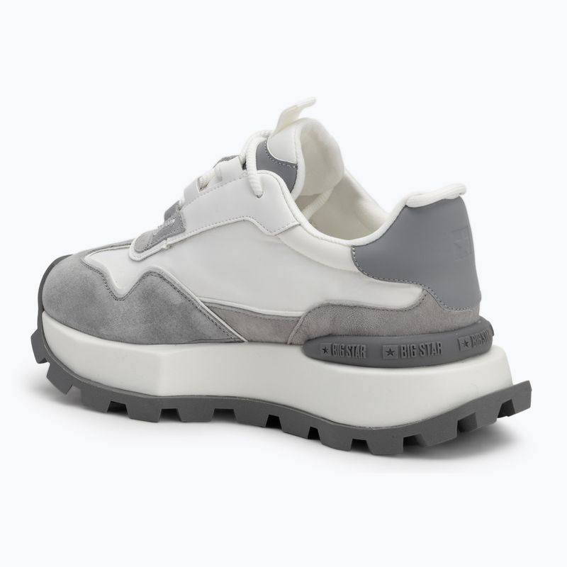 BIG STAR women's shoes OO274A235 light grey/white 3