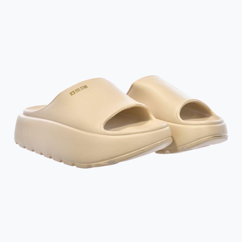 BIG STAR women's flip-flops RR274A569 beige 2