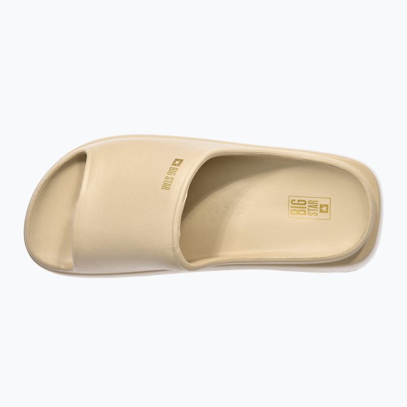 BIG STAR women's flip-flops RR274A569 beige 4