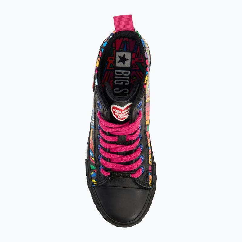 BIG STAR women's trainers RR274A653 black/multicolour 5
