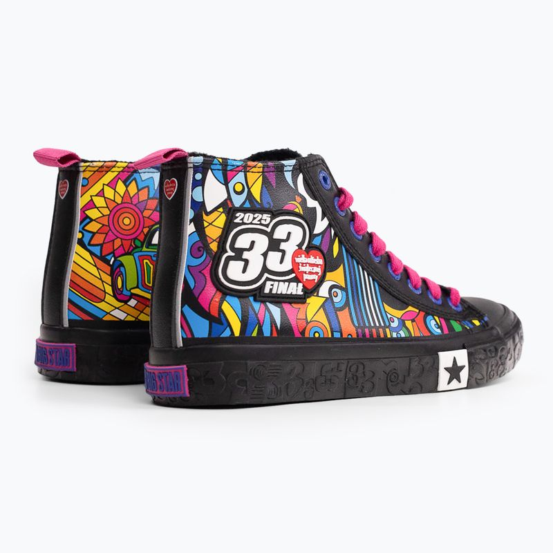 BIG STAR women's trainers RR274A653 black/multicolour 9